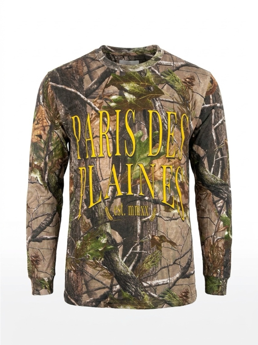 Paris Des Plaines Long Sleeve Camo Tee - Green/Brown